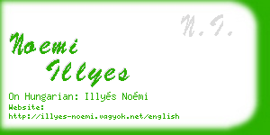 noemi illyes business card